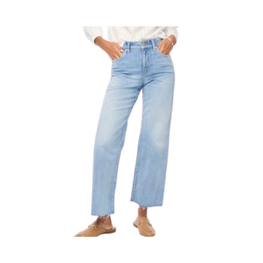 NWOT  J. Crew Wide-Leg Cropped Jean in all-day Stretch. Size: 29